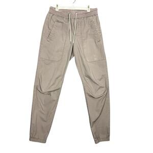 Vuori Ripstop Jogger Pants Womens Taupe Drawstring Elastic Cuff Lightweight